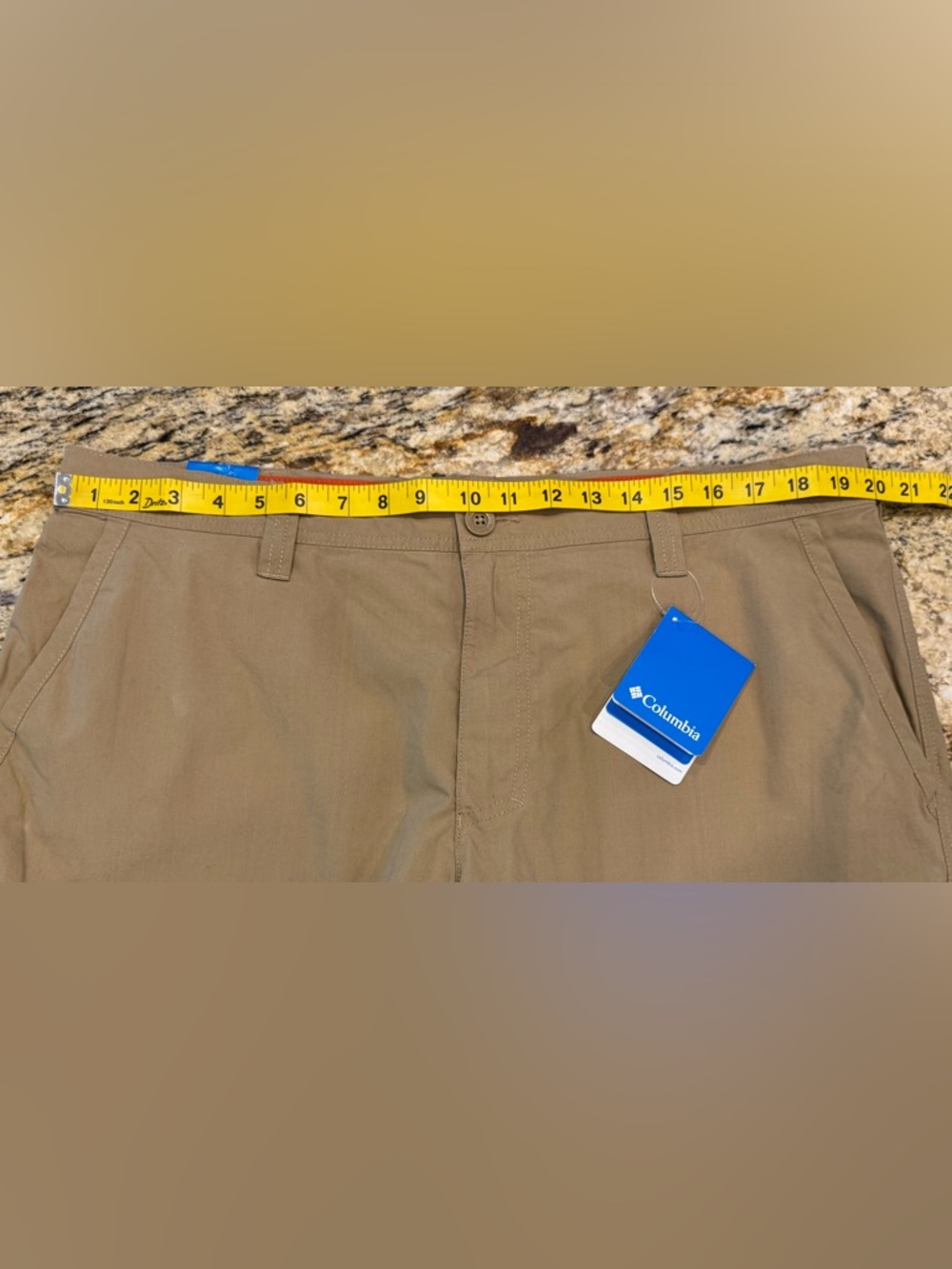 NWT Columbia Mens Modern Classic Khaki Shorts Size 38 - Picture 7 of 9